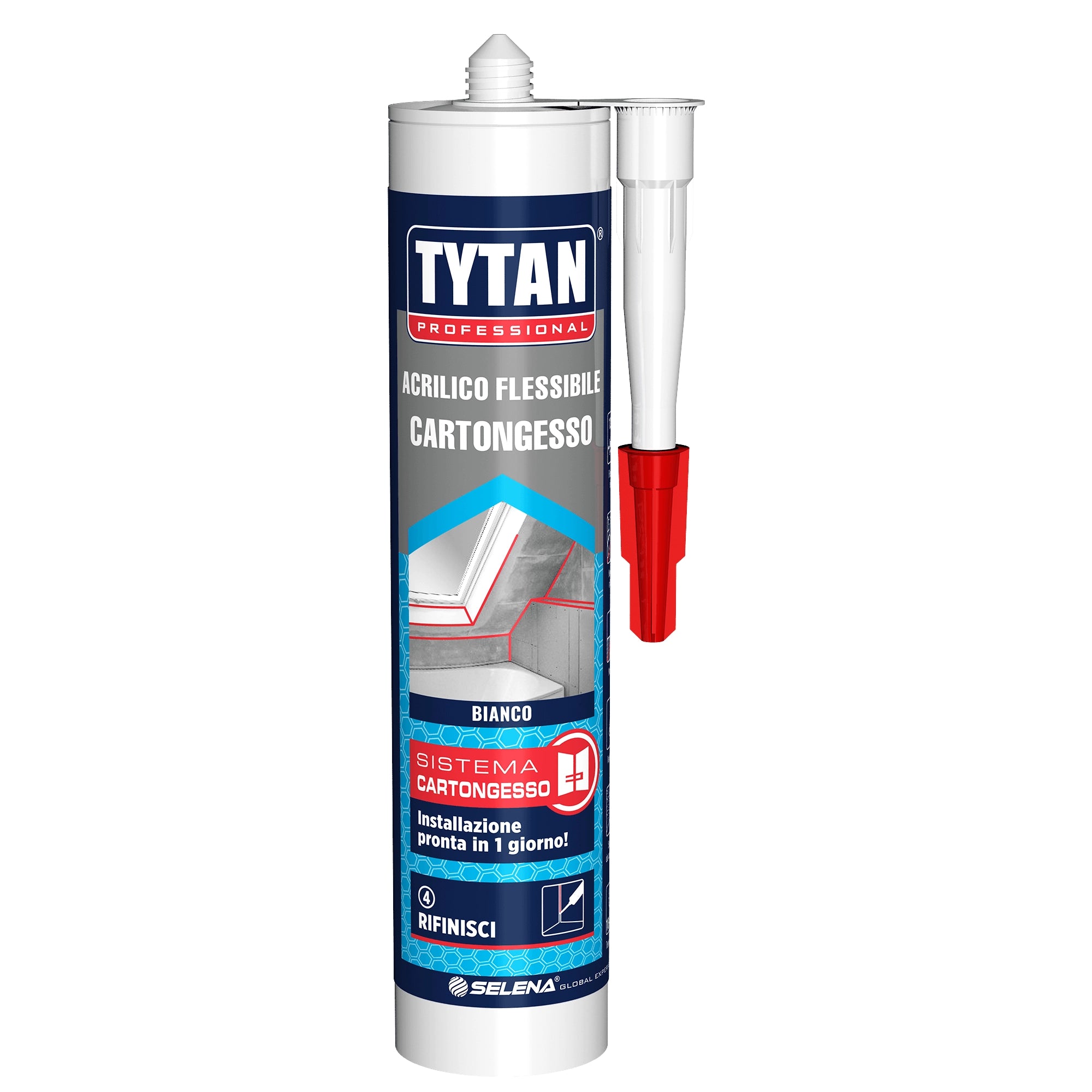 Silicone Acrilico Tytan Flessibile Cartongesso 300 ml