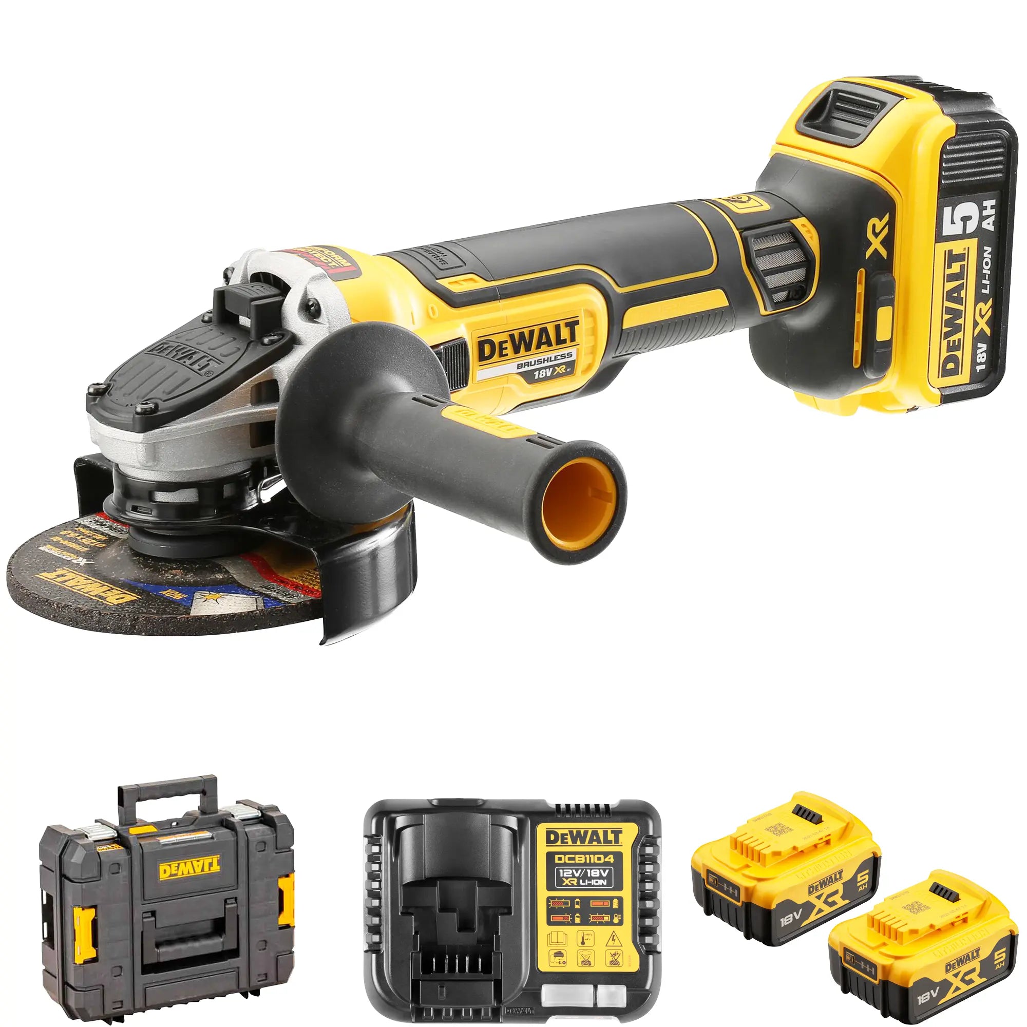 Smerigliatrice Dewalt DCG405P3-QW 18V 5Ah