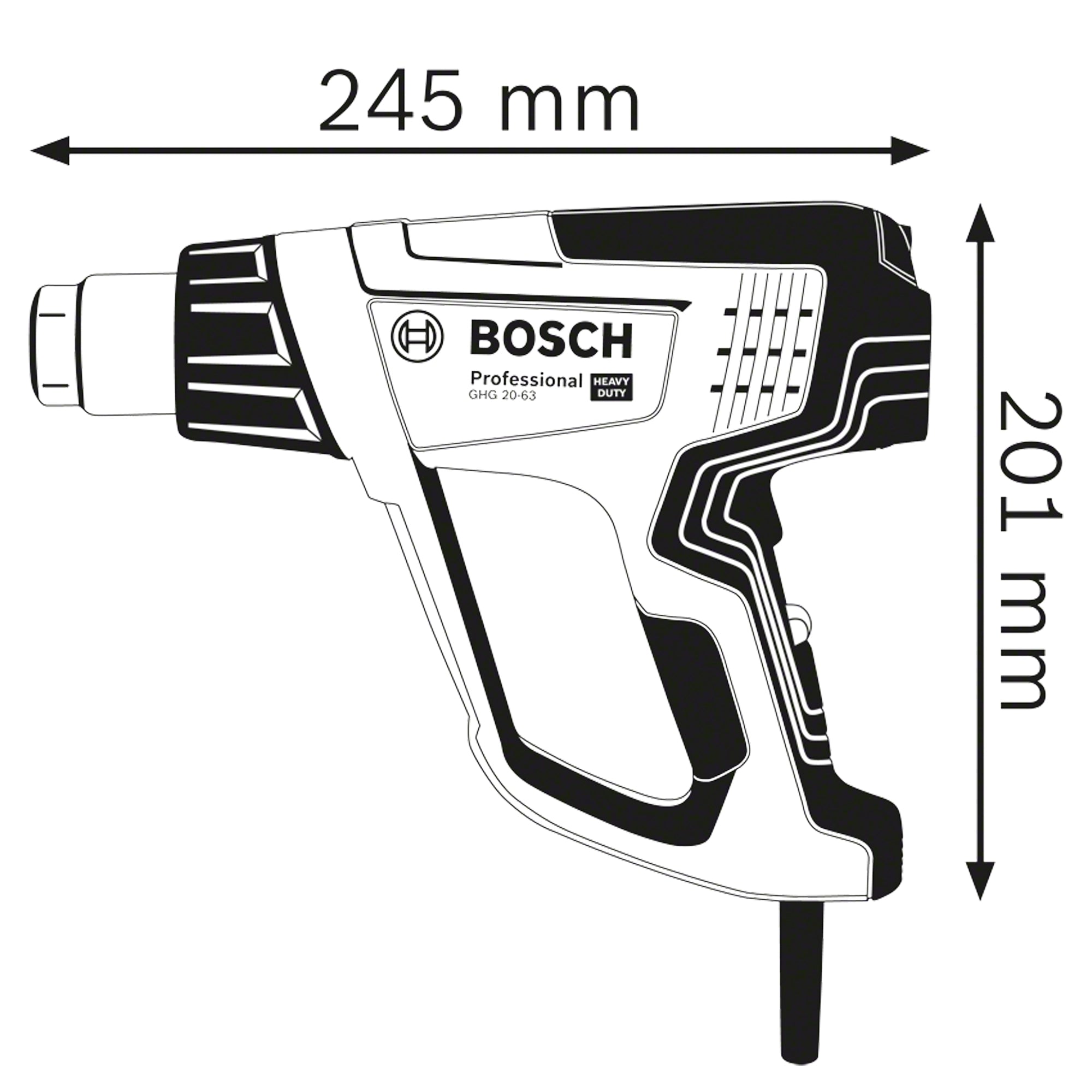 Termosoffiatore Bosch GHG 20-63 2000W