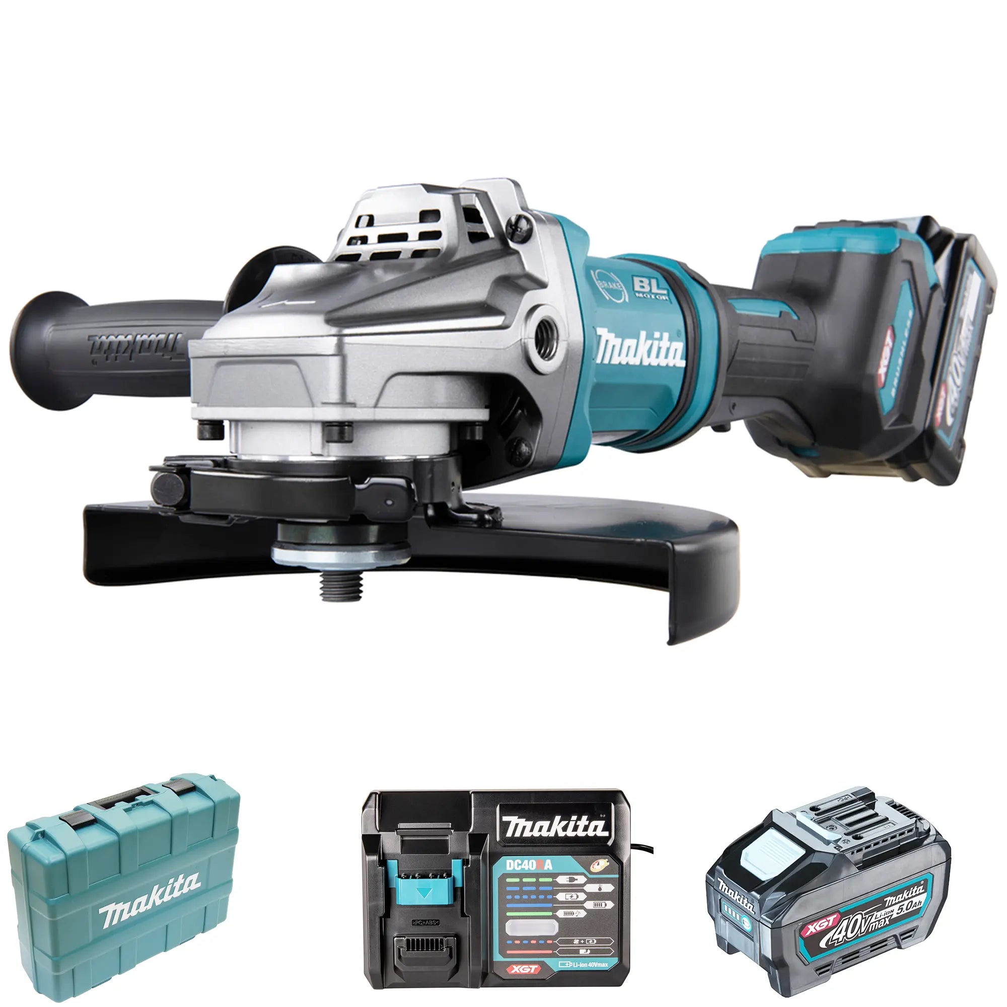 Smerigliatrice angolare Makita GA038GT201 40V 5Ah