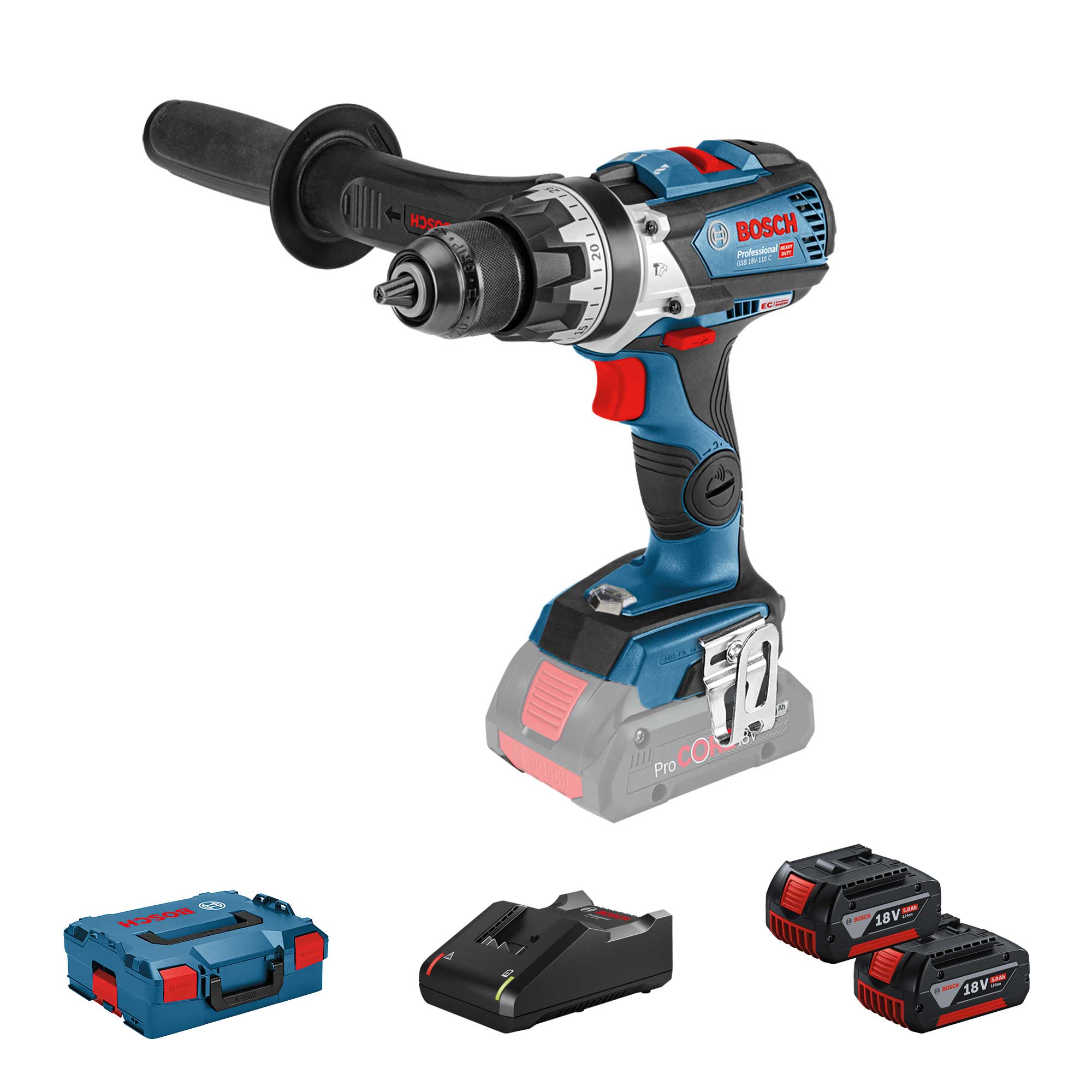 Trapano Avvitatore Bosch GSB 18V-110 C 5Ah